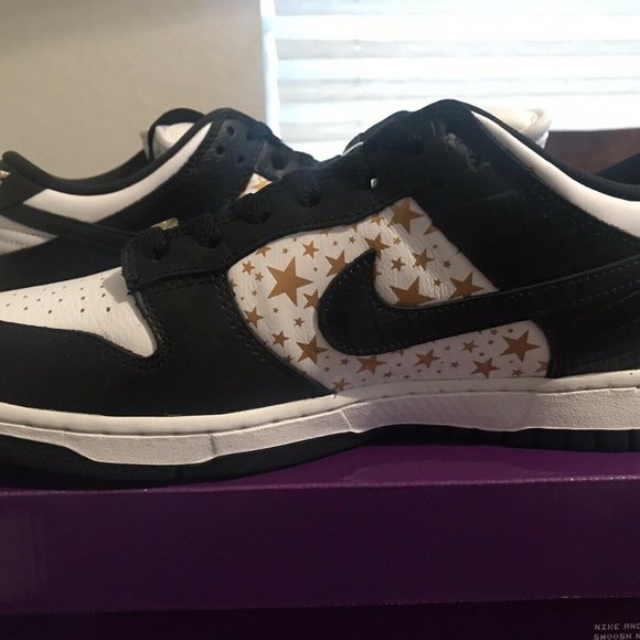 Nike SB Dunk Low Supreme Stars Black